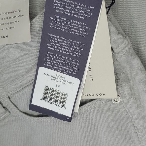 NWT - NYDJ Alina Ankle Length Jeans - Picture 5 of 8
